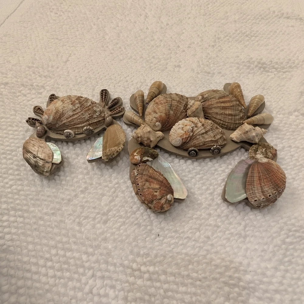 Decorative Handmade Shell Crab Wall Ornaments